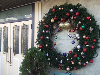 サプリのチカラ撮影スタジオのクリスマスリース